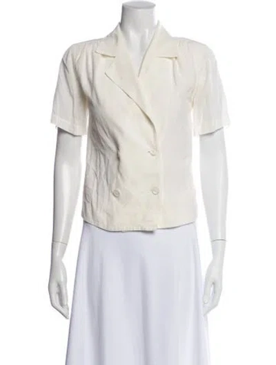 Pre-owned Re/done Short Sleeve Top In Neutral