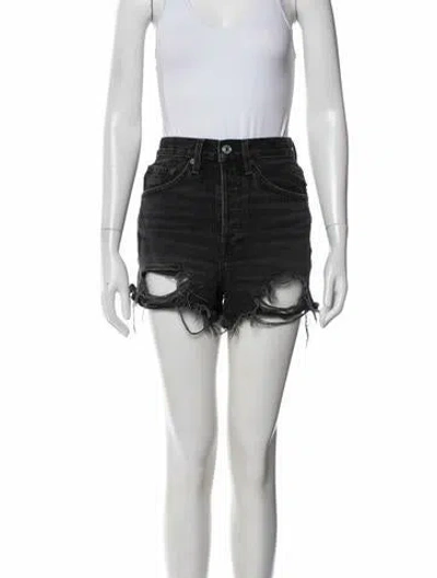 Pre-owned Re/done Shorts In Black