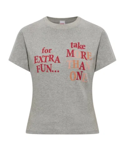 Re/done Short-sleeved T-shirt In Gray
