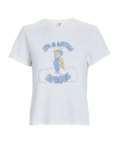 Re/done Short-sleeved T-shirt In White