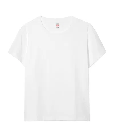 Re/done Short-sleeved T-shirt In White