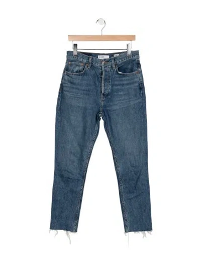 Pre-owned Re/done Skinny Jeans In Blue