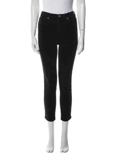 Pre-owned Re/done Skinny Leg Pants In Black