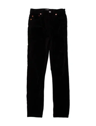 Pre-owned Re/done Skinny Leg Pants In Black