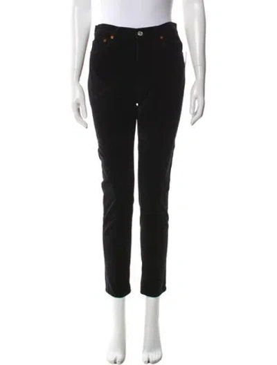 Pre-owned Re/done Skinny Leg Pants In Black