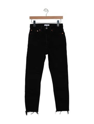 Pre-owned Re/done Skinny Leg Pants In Black