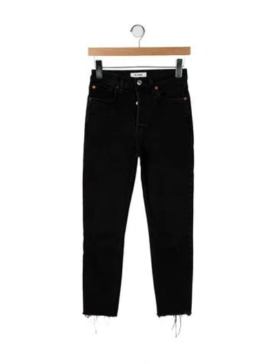 Pre-owned Re/done Skinny Leg Pants In Black