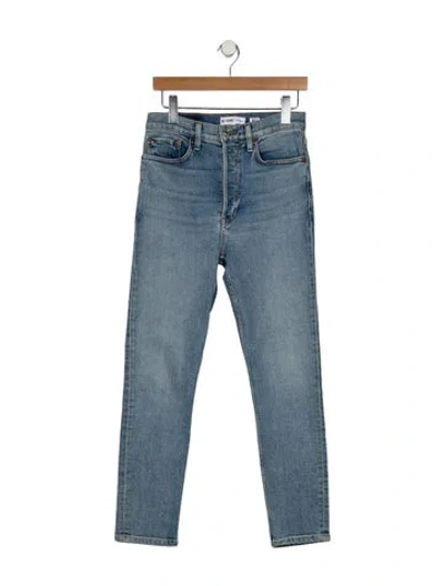 Pre-owned Re/done Skinny Leg Pants In Blue