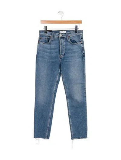 Pre-owned Re/done Skinny Leg Pants In Blue
