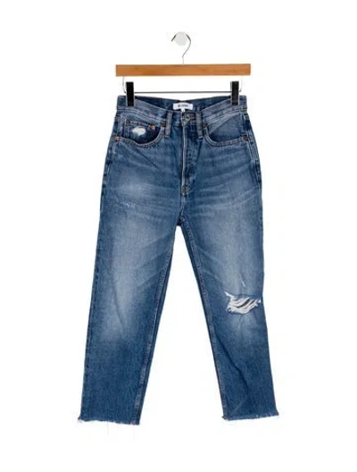 Pre-owned Re/done Skinny Leg Pants In Blue
