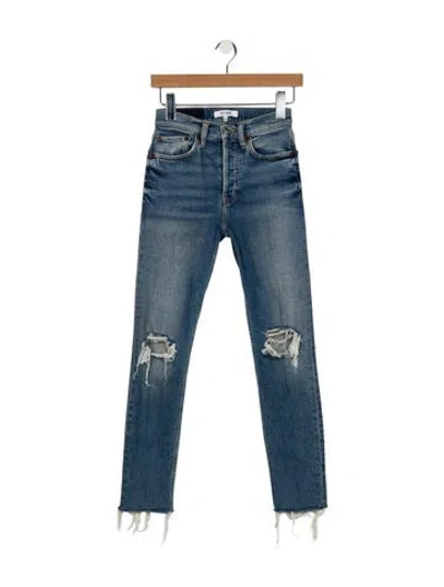 Pre-owned Re/done Skinny Leg Pants In Blue