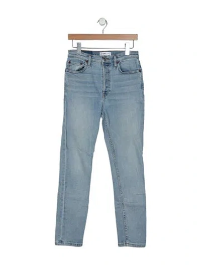 Pre-owned Re/done Skinny Leg Pants In Blue