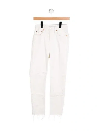 Pre-owned Re/done Skinny Leg Pants In Neutral