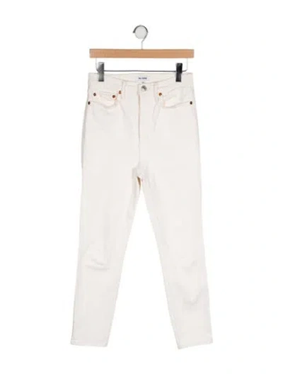 Pre-owned Re/done Skinny Leg Pants In Neutral