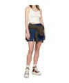 Re/done White Sporty Contrast Tank Top In White