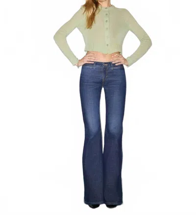 Re/done Slim Cashmere Cardigan Top In Melon In Metallic