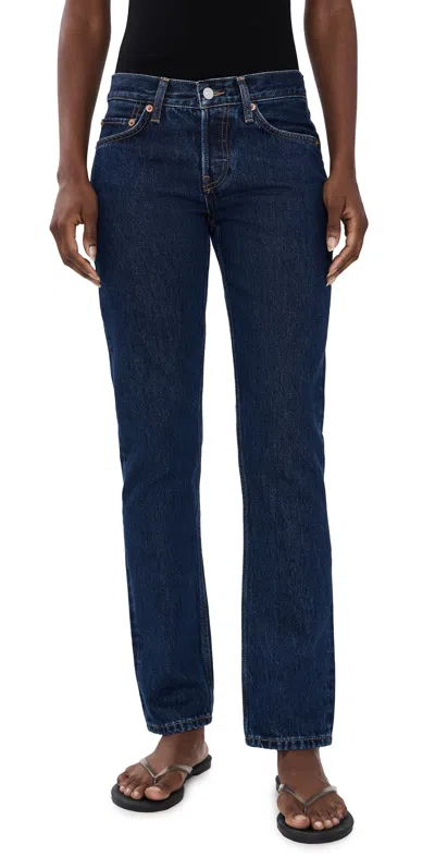 Re/done Slim Cig Jeans Heritage Rinse In Blue