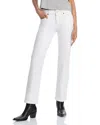 Re/done Slim Straight Leg Jeans In White In White