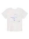 Re/done Snoopy Surfs Up Classic Tee Vintage White In White
