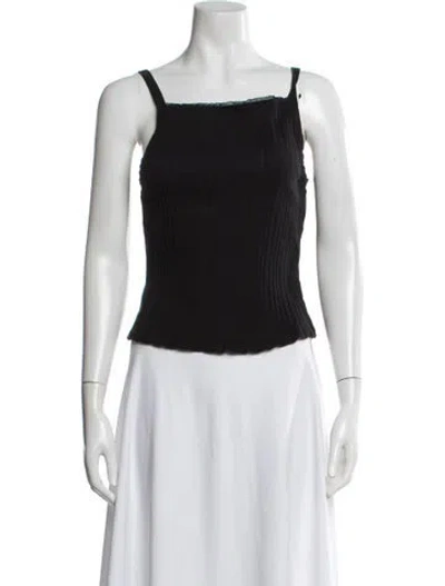 Pre-owned Re/done Square Neckline Sleeveless Top In Blue