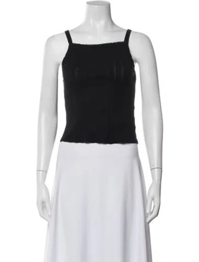 Pre-owned Re/done Square Neckline Sleeveless Top In White