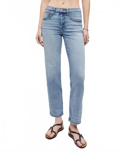 Re/done Stove Pipe Straight Leg Jeans In Hacienda In Blue