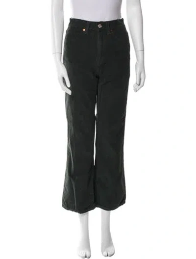 Pre-owned Re/done Straight Leg Pants In Black