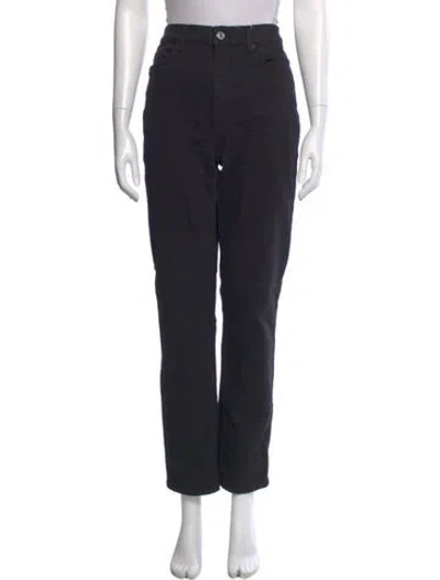 Pre-owned Re/done Straight Leg Pants In Black