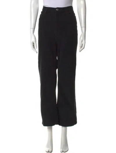 Pre-owned Re/done Straight Leg Pants In Black