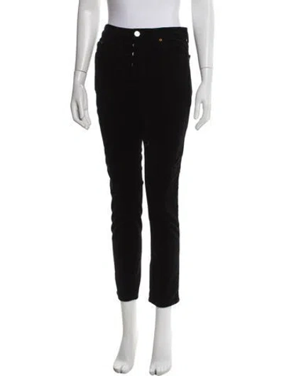 Pre-owned Re/done Straight Leg Pants In Black