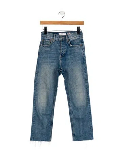 Pre-owned Re/done Straight Leg Pants In Blue