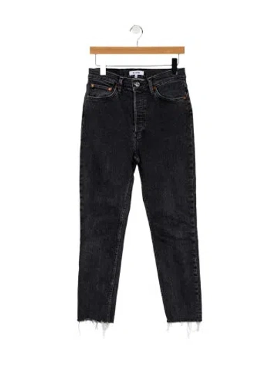 Pre-owned Re/done Straight Leg Pants In Blue