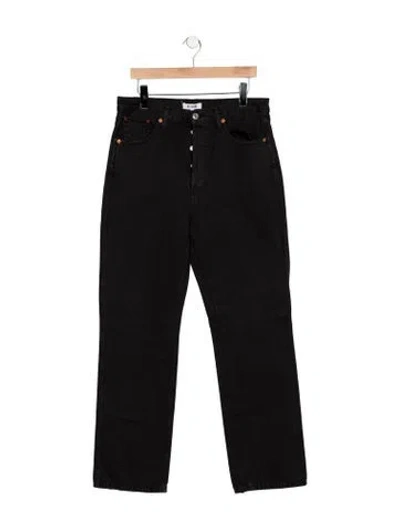 Pre-owned Re/done Straight Leg Pants In Blue