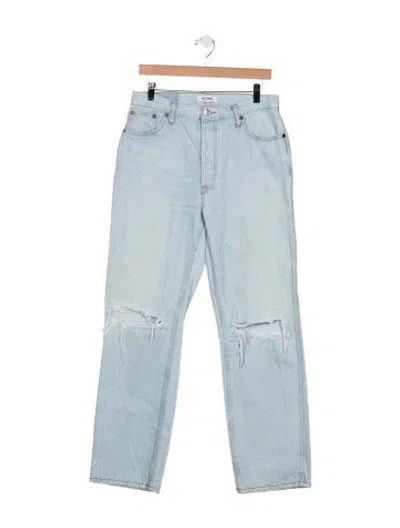 Pre-owned Re/done Straight Leg Pants In Blue