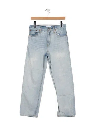 Pre-owned Re/done Straight Leg Pants In Blue