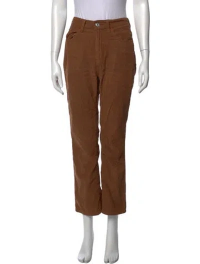 Pre-owned Re/done Straight Leg Pants In Brown