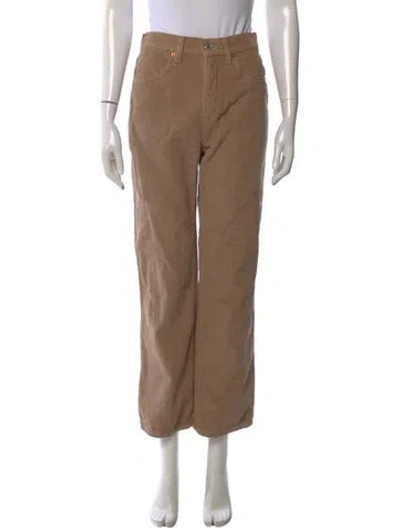 Pre-owned Re/done Straight Leg Pants In Brown