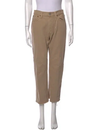 Pre-owned Re/done Straight Leg Pants In Brown