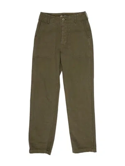 Pre-owned Re/done Straight Leg Pants In Green