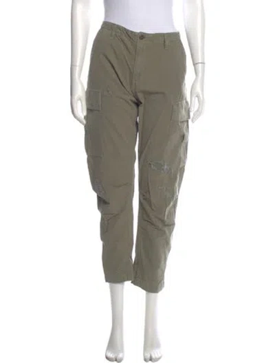Pre-owned Re/done Straight Leg Pants In Green