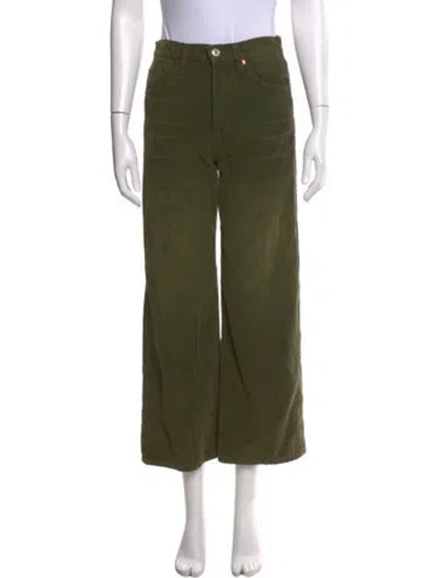 Pre-owned Re/done Straight Leg Pants In Green