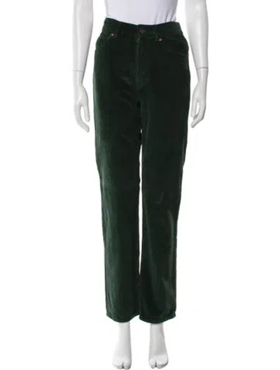 Pre-owned Re/done Straight Leg Pants In Green