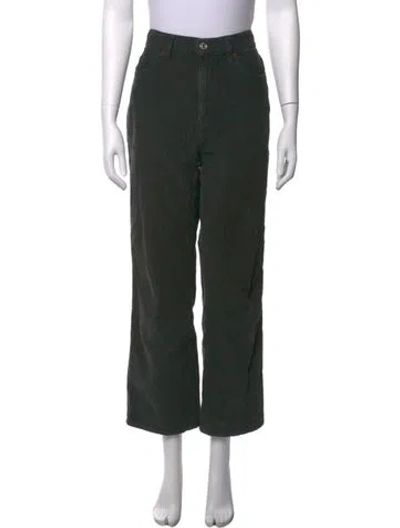 Pre-owned Re/done Straight Leg Pants In Green