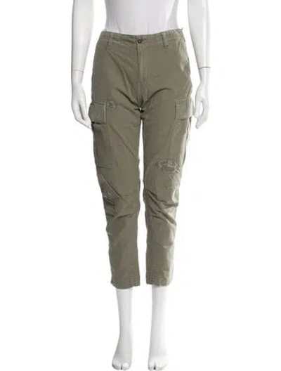 Pre-owned Re/done Straight Leg Pants In Green