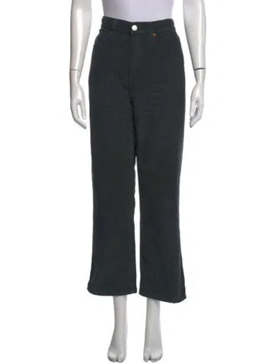 Pre-owned Re/done Straight Leg Pants In Green