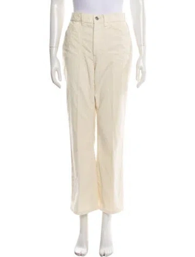 Pre-owned Re/done Straight Leg Pants In Neutral