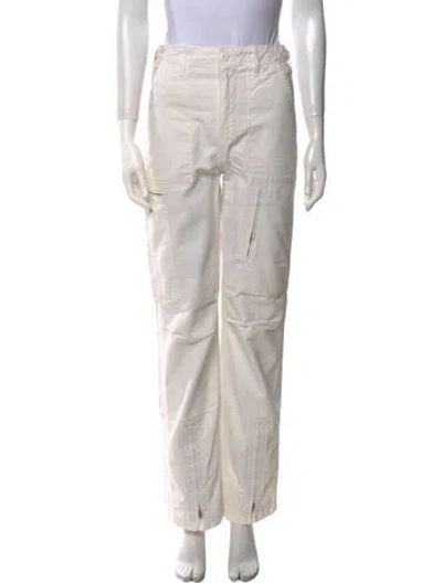 Pre-owned Re/done Straight Leg Pants In Neutral