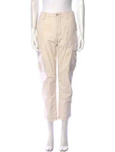 Pre-owned Re/done Straight Leg Pants In Neutral