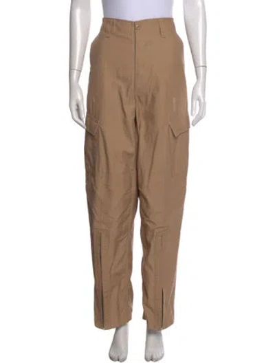 Pre-owned Re/done Straight Leg Pants In Neutral