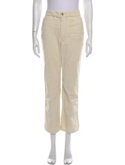 Pre-owned Re/done Straight Leg Pants In Neutral